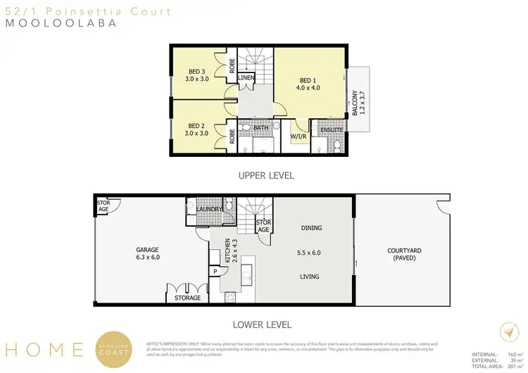 Floorplan of Homely unit listing, 52/1 Poinsettia Court, Mooloolaba QLD 4557