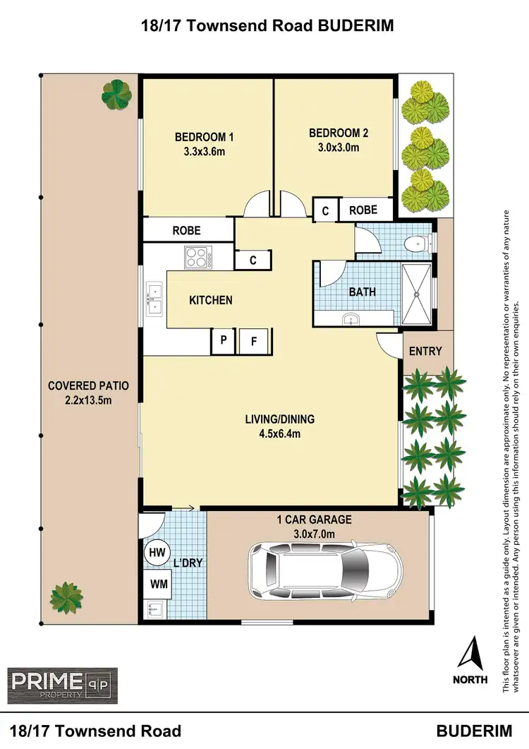 Floorplan of Homely unit listing, 18/17 Townsend Road, Buderim QLD 4556