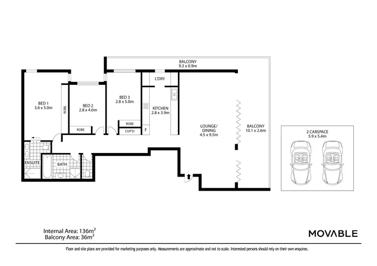 Floorplan of Homely apartment listing, 16/113 King Street, Newcastle NSW 2300