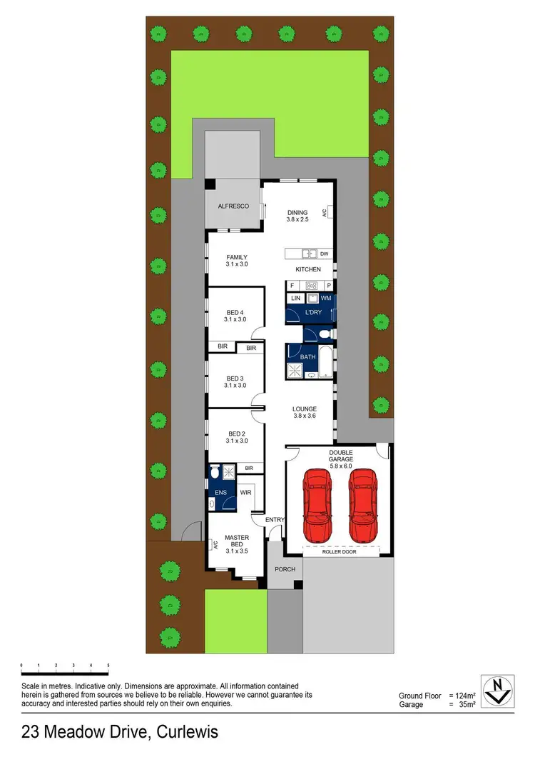 Floorplan of Homely house listing, 23 Meadow Drive, Curlewis VIC 3222