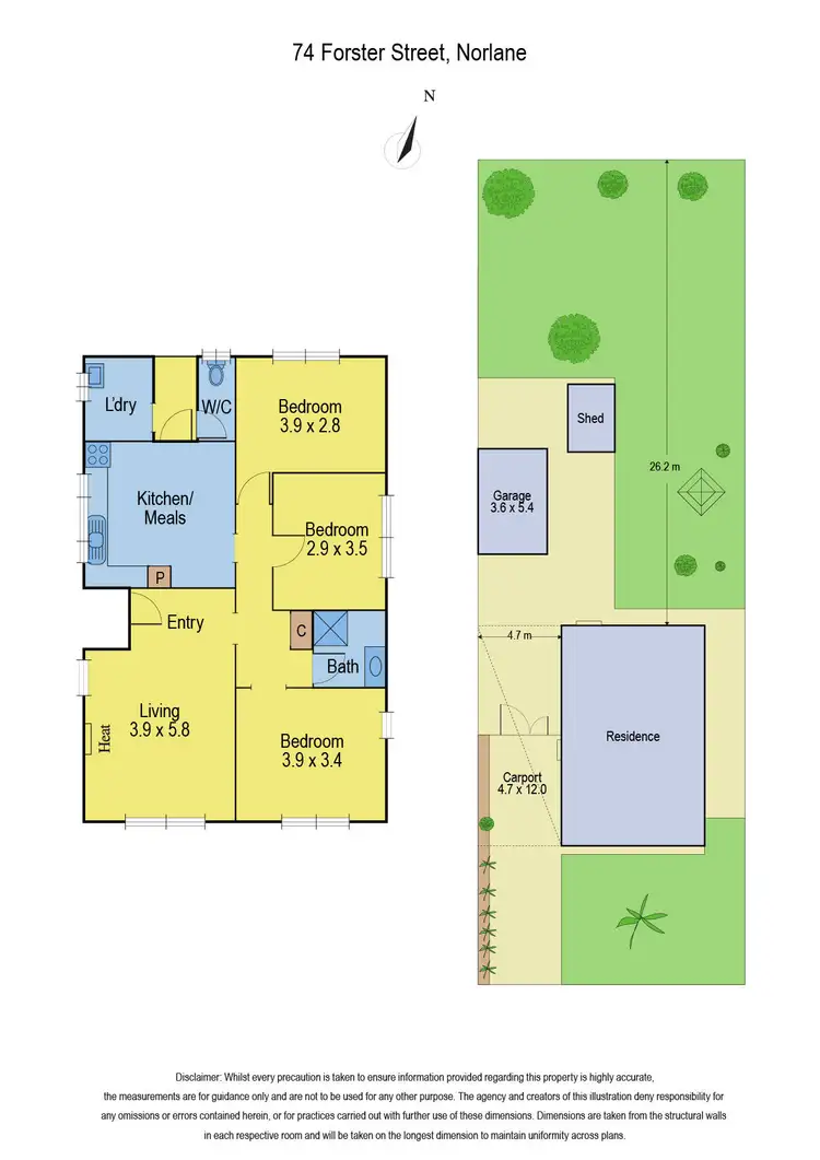 Floorplan of Homely house listing, 74 Forster Street, Norlane VIC 3214