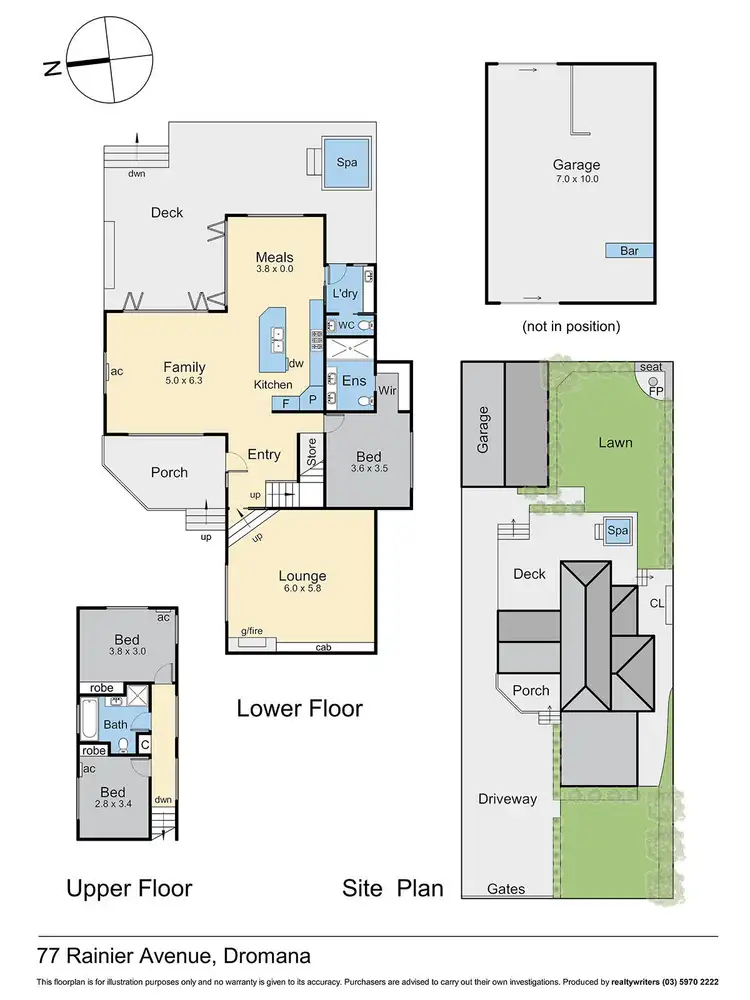 Floorplan of Homely house listing, 77 Rainier Avenue, Dromana VIC 3936