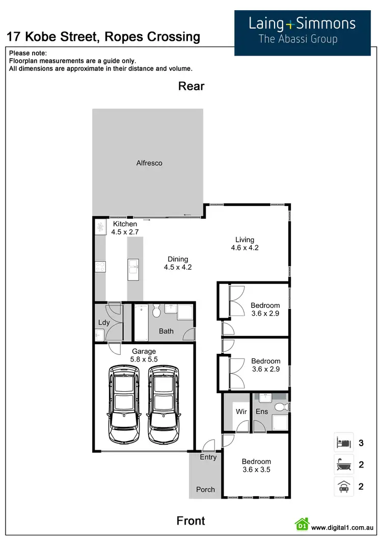 Floorplan of Homely house listing, 17 Kobe Street, Ropes Crossing NSW 2760