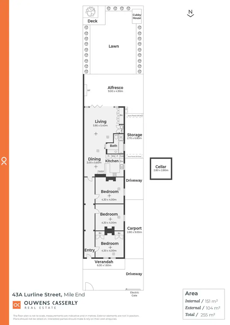 Floorplan of Homely house listing, 43A Lurline Street, Mile End SA 5031