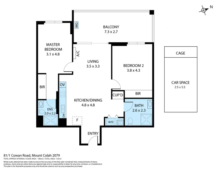 Floorplan of Homely apartment listing, 81/1 Cowan Road, Mount Colah NSW 2079