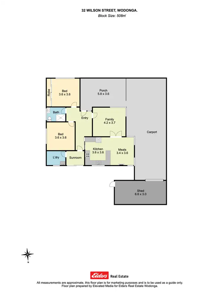 Floorplan of Homely house listing, 32 Wilson Street, Wodonga VIC 3690