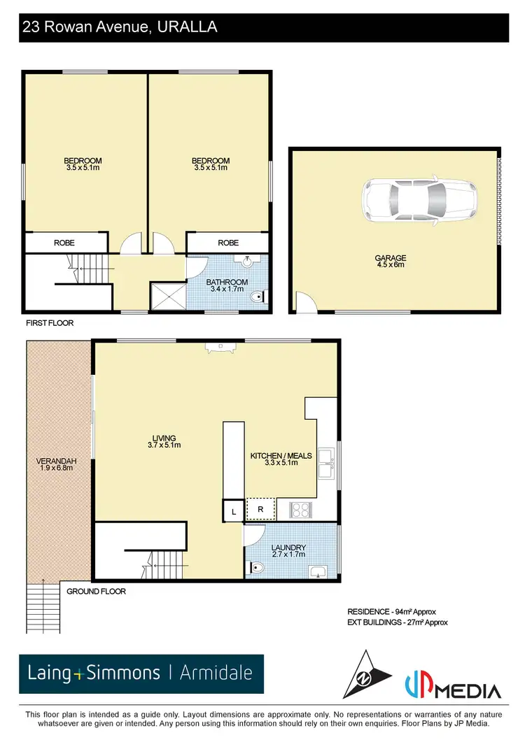 Floorplan of Homely house listing, 23 Rowan Avenue, Uralla NSW 2358