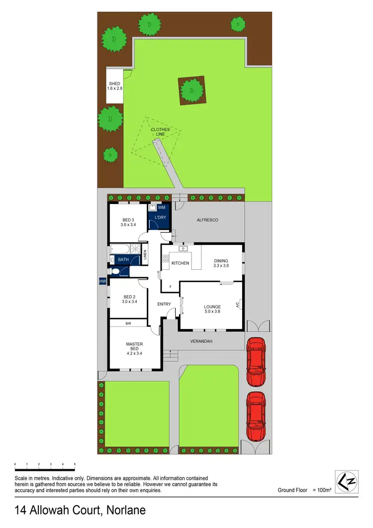Floorplan of Homely house listing, 14 Allowah Court, Norlane VIC 3214