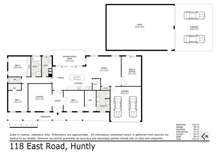 Floorplan of Homely house listing, 118 East Road, Huntly VIC 3551