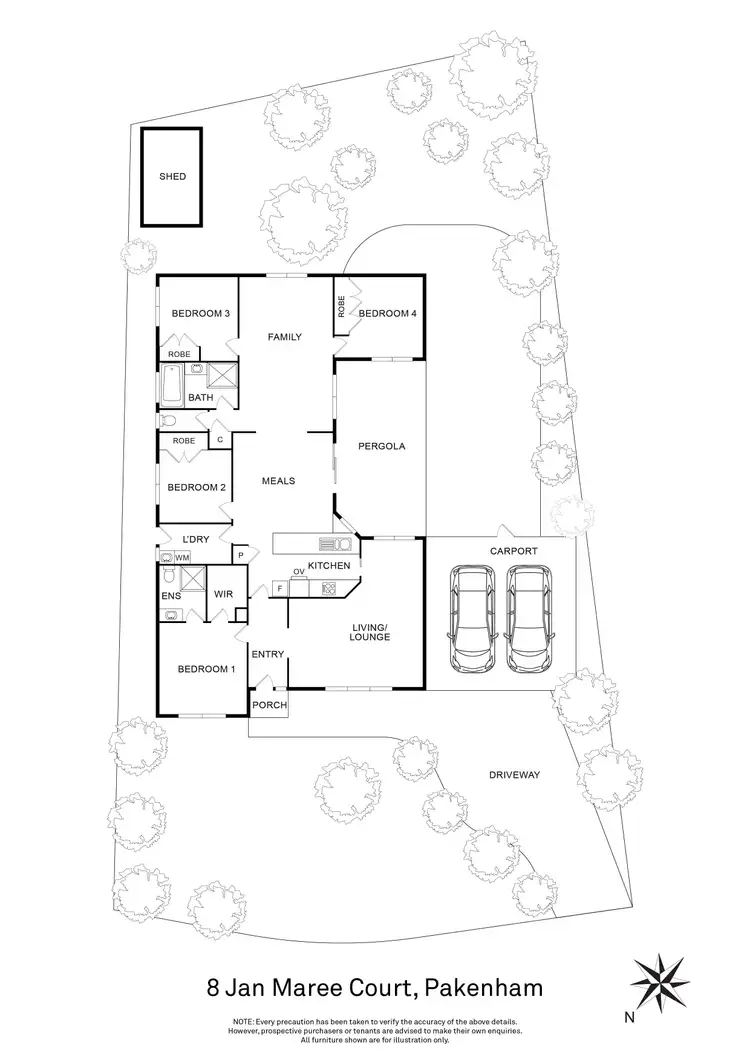Floorplan of Homely house listing, 8 Jan Maree Court, Pakenham VIC 3810