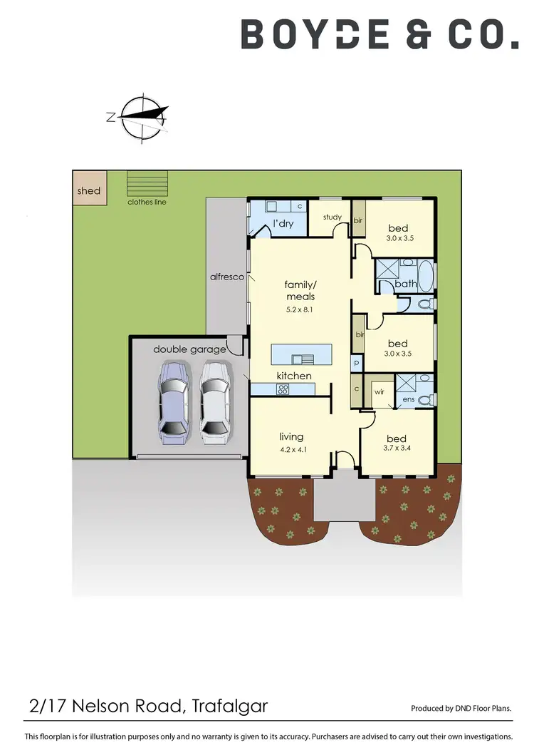 Floorplan of Homely townhouse listing, 2/17 Nelson Road, Trafalgar VIC 3824