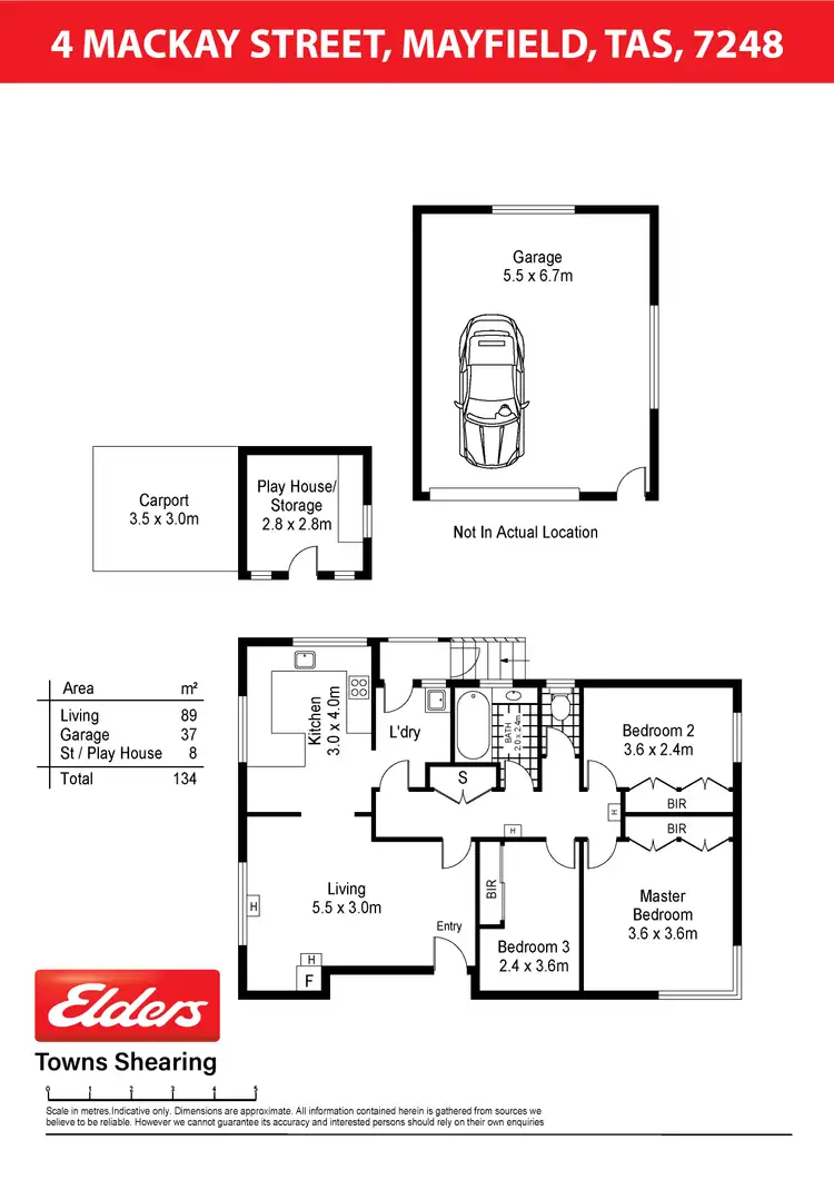 Floorplan of Homely house listing, 4 MacKay Street, Mayfield TAS 7248
