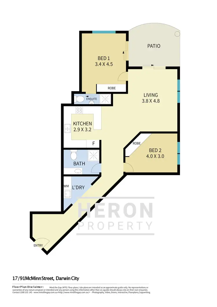 Floorplan of Homely unit listing, 17/91 McMinn Street, Darwin City NT 800