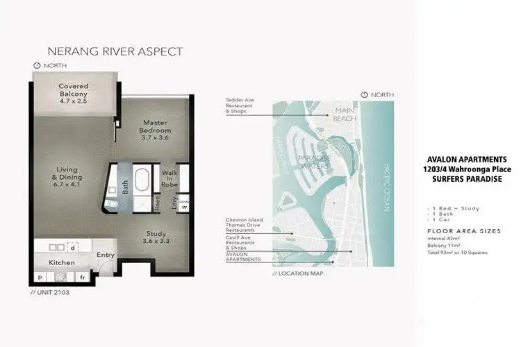 Floorplan of Homely apartment listing, 1203/4 Wahroonga Place, Surfers Paradise QLD 4217