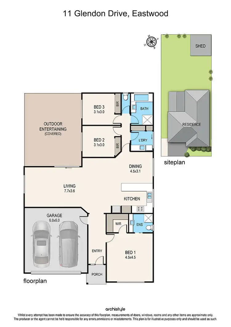 Floorplan of Homely house listing, 11 Glendon Drive, Eastwood VIC 3875