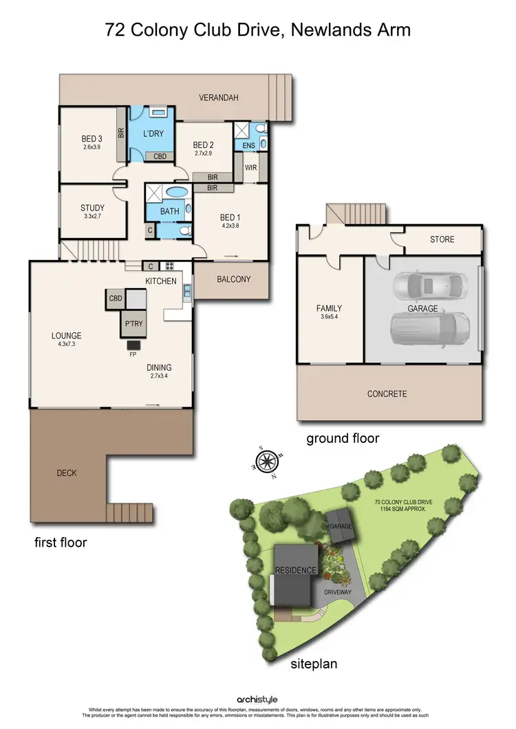 Floorplan of Homely house listing, 72 Colony Club Drive, Newlands Arm VIC 3875