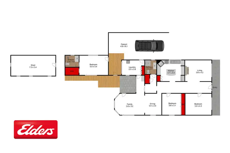 Floorplan of Homely house listing, 31 Pinnock Street, Bairnsdale VIC 3875