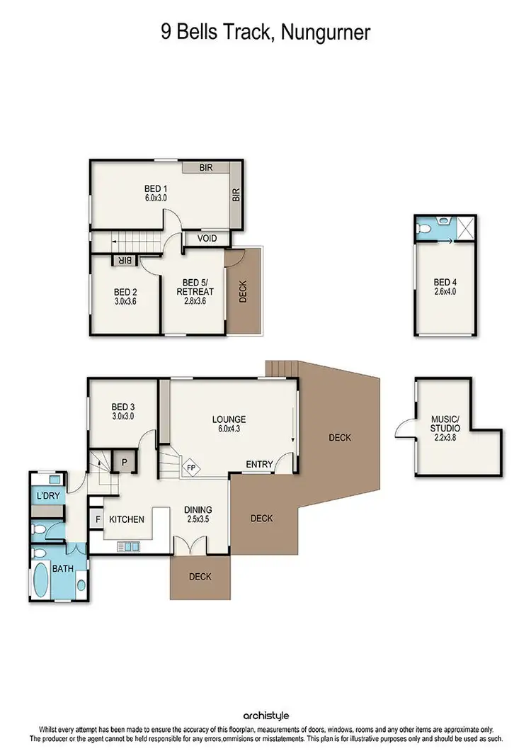 Floorplan of Homely house listing, 9 Bells Track, Nungurner VIC 3909