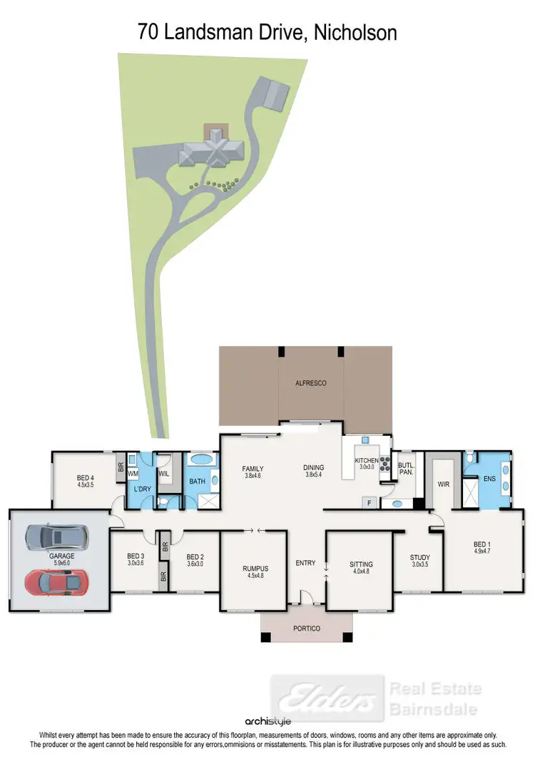 Floorplan of Homely house listing, 70 Landsman Drive, Nicholson VIC 3882