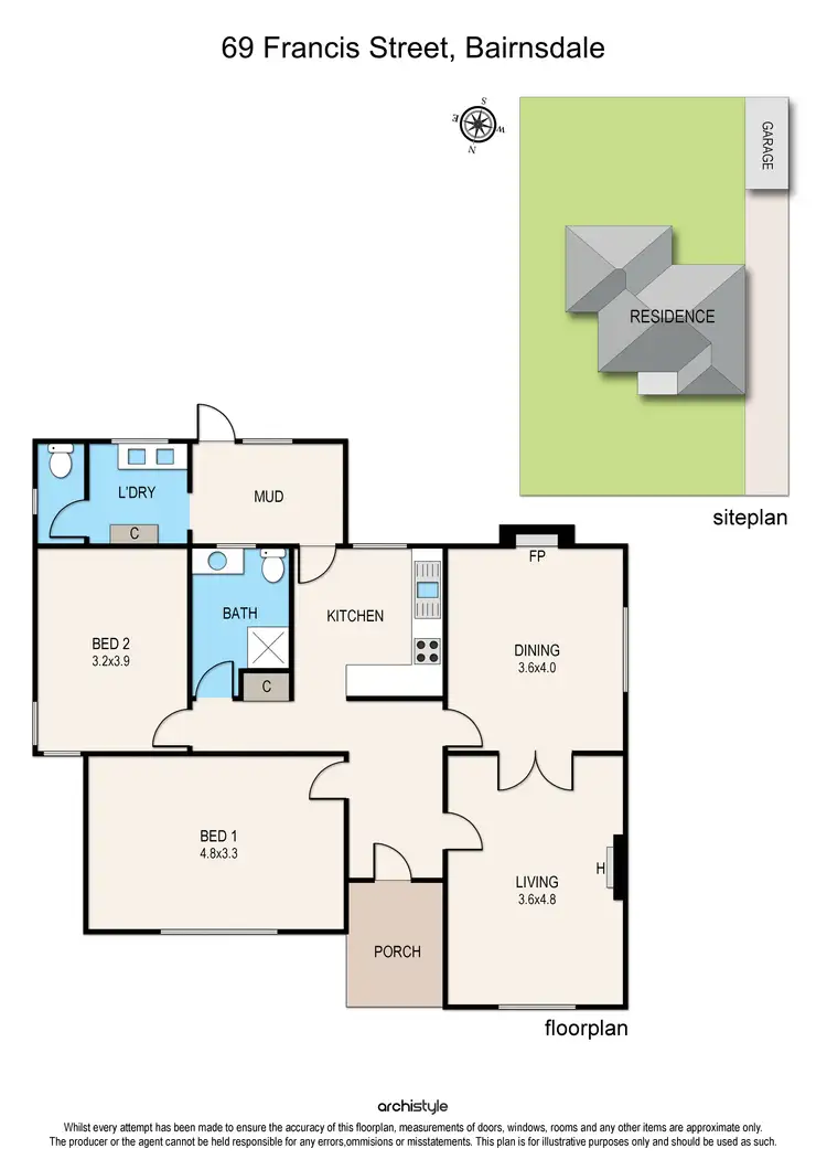 Floorplan of Homely house listing, 69 Francis Street, Bairnsdale VIC 3875