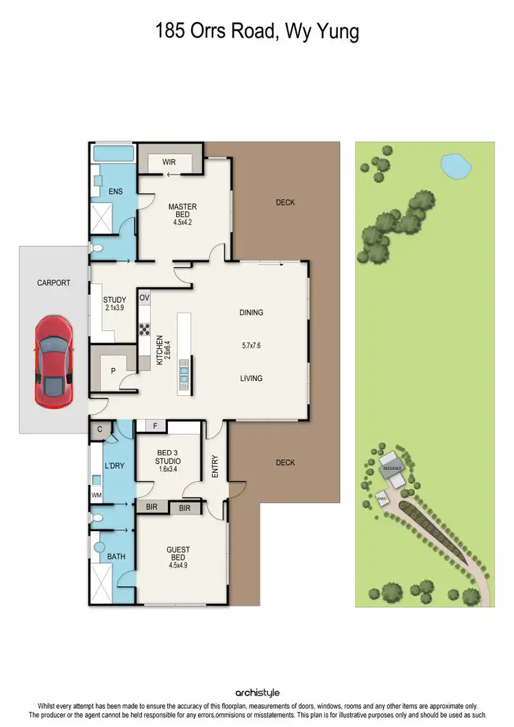Floorplan of Homely house listing, 185 Orrs Road, Wy Yung VIC 3875