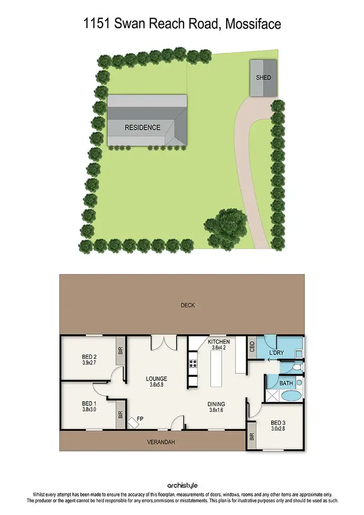 Floorplan of Homely house listing, 1151 Swan Reach Road, Mossiface VIC 3885