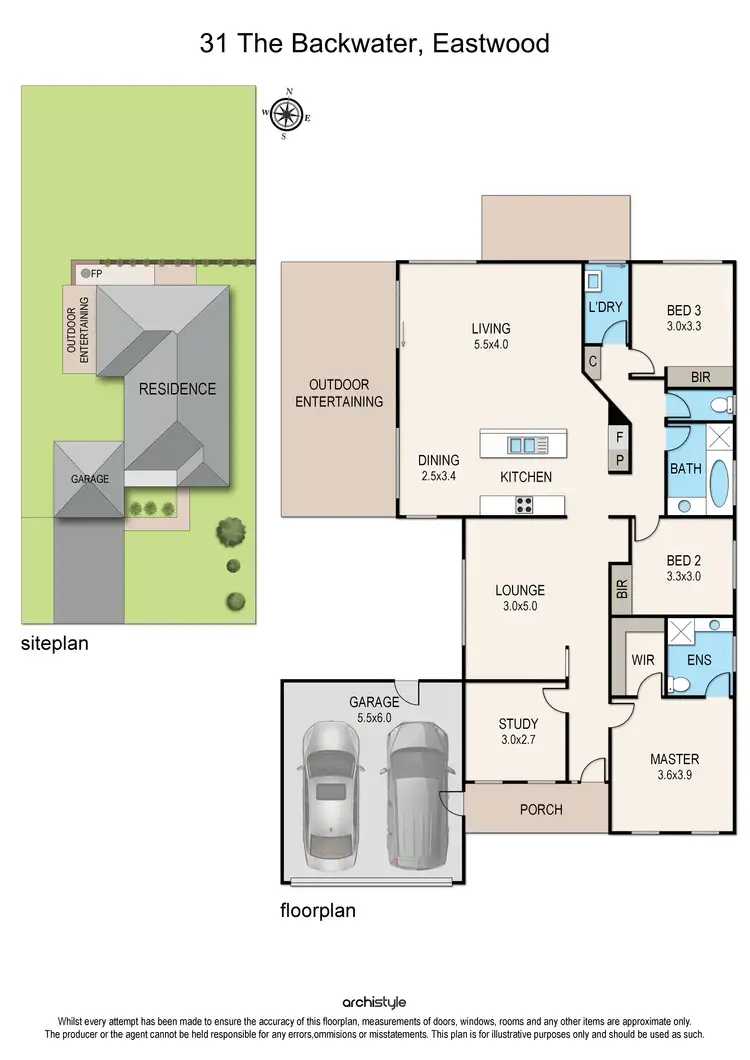 Floorplan of Homely house listing, 31 The Backwater, Eastwood VIC 3875
