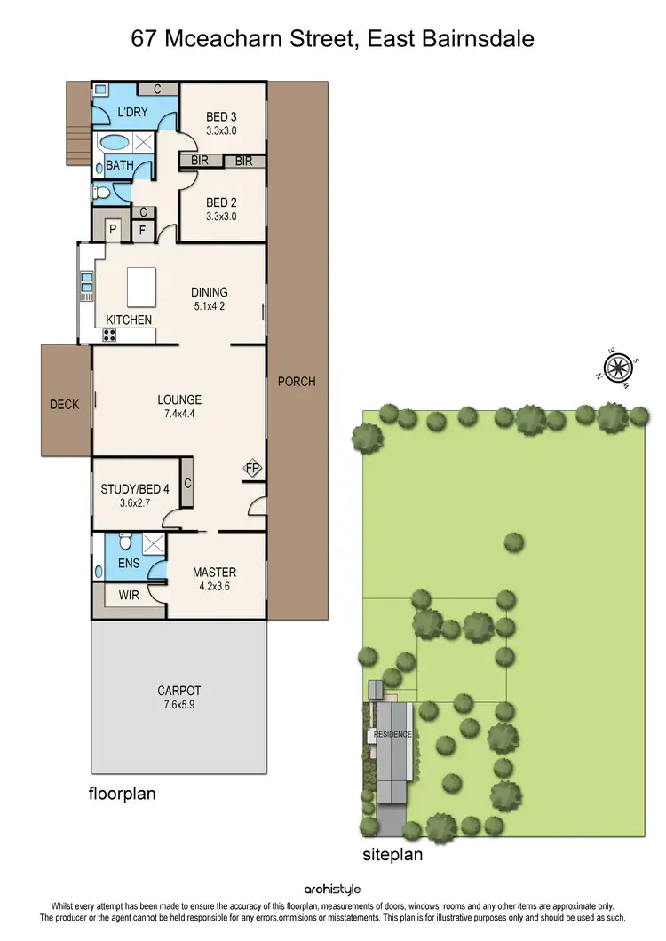 Floorplan of Homely house listing, 67 Mceacharn Street, East Bairnsdale VIC 3875