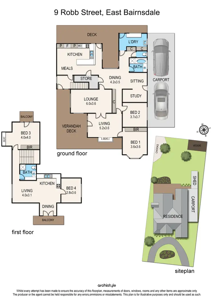 Floorplan of Homely house listing, 9 Robb Street, East Bairnsdale VIC 3875
