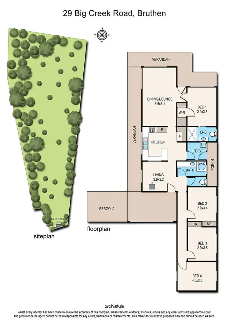 Floorplan of Homely rural property listing, 29 Big Creek Road, Bruthen VIC 3885