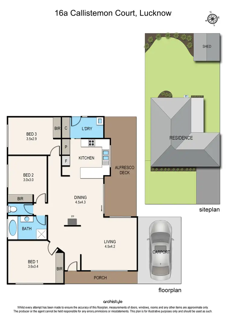 Floorplan of Homely house listing, 16A Callistemon Court, Lucknow VIC 3875