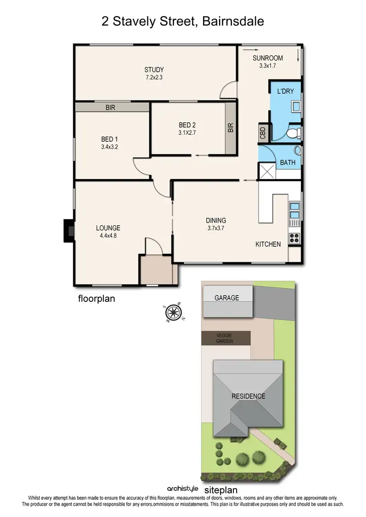 Floorplan of Homely house listing, 2 Stavely Street, Bairnsdale VIC 3875