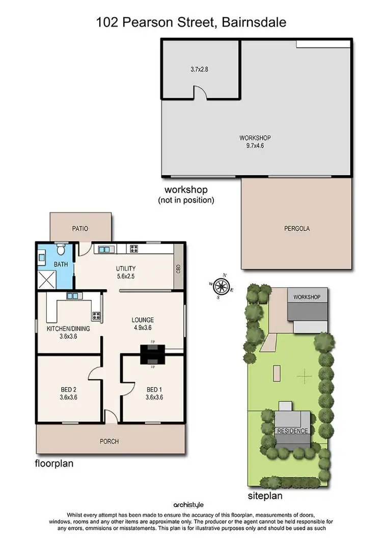 Floorplan of Homely house listing, 102 Pearson Street, Bairnsdale VIC 3875