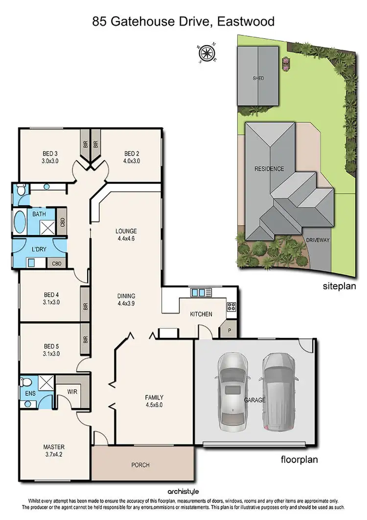 Floorplan of Homely house listing, 85 Gatehouse Drive, Eastwood VIC 3875
