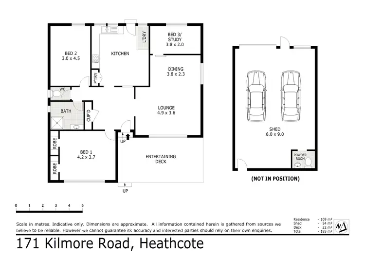 Floorplan of Homely house listing, 171 Kilmore Road, Heathcote VIC 3523