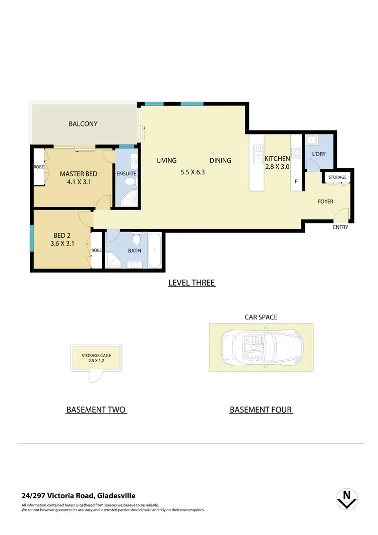 Floorplan of Homely apartment listing, 24/297 Victoria Road, Gladesville NSW 2111