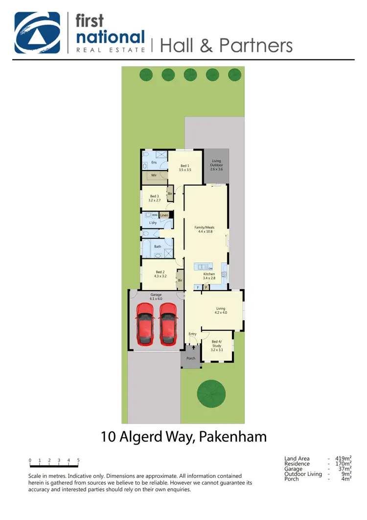 Floorplan of Homely house listing, 10 Algerd Way, Pakenham VIC 3810