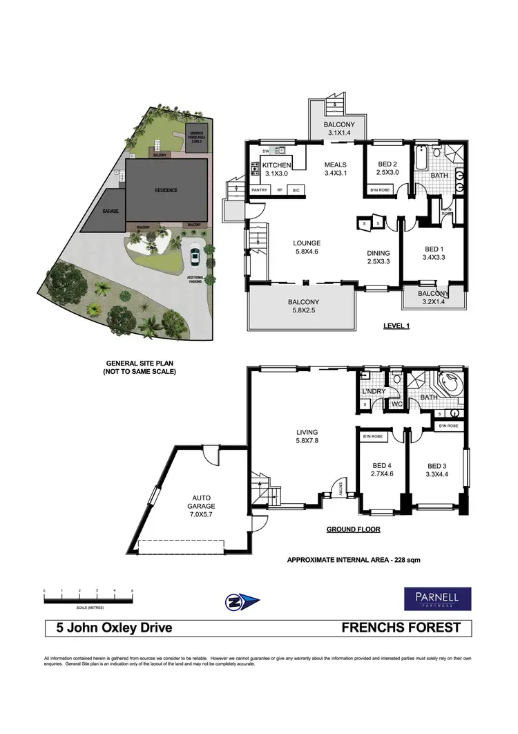 Floorplan of Homely house listing, 5 John Oxley Drive, Frenchs Forest NSW 2086
