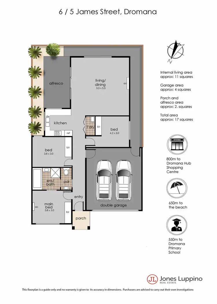 Floorplan of Homely unit listing, 6/5 James Street, Dromana VIC 3936