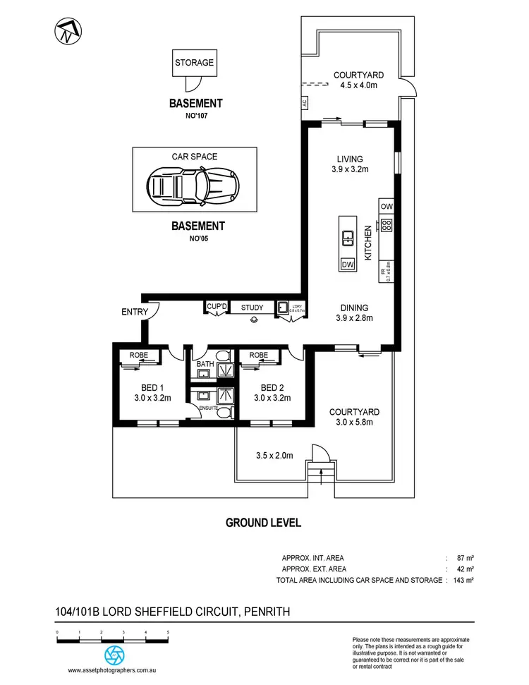 Floorplan of Homely apartment listing, 104/101B Lord Sheffield Circuit, Penrith NSW 2750