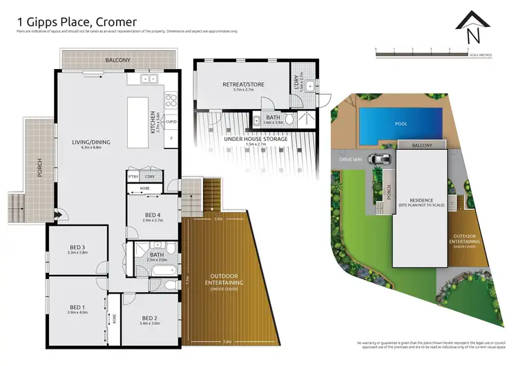 Floorplan of Homely house listing, 1 Gipps Place, Cromer NSW 2099