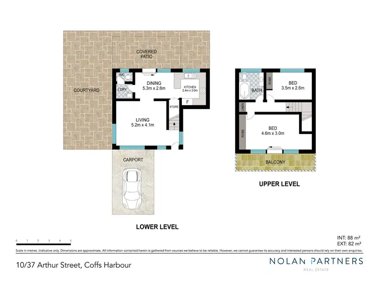 Floorplan of Homely townhouse listing, 10/37 Arthur Street, Coffs Harbour NSW 2450