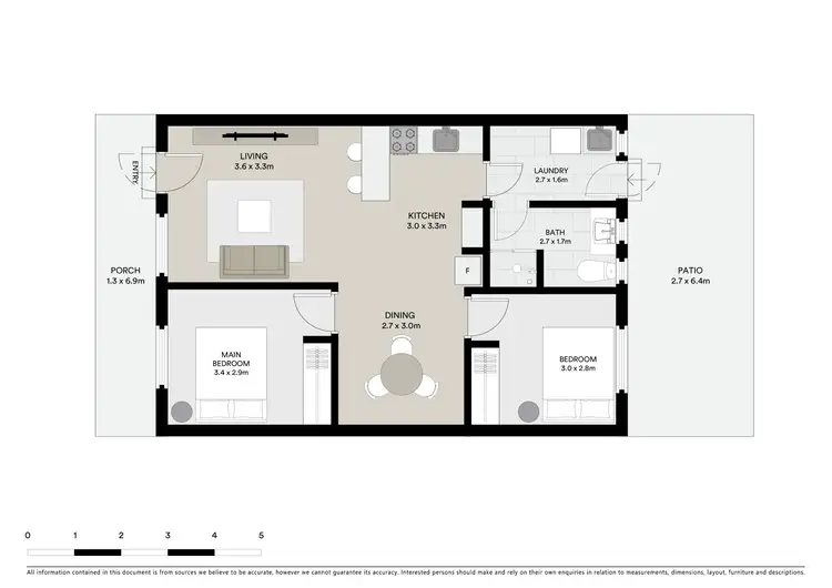 Floorplan of Homely unit listing, 3/695 Lavis Street, East Albury NSW 2640