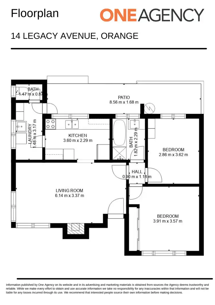 Floorplan of Homely house listing, 14 Legacy Avenue, Orange NSW 2800