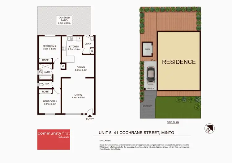 Floorplan of Homely villa listing, 5/41 Cochrane Street, Minto NSW 2566