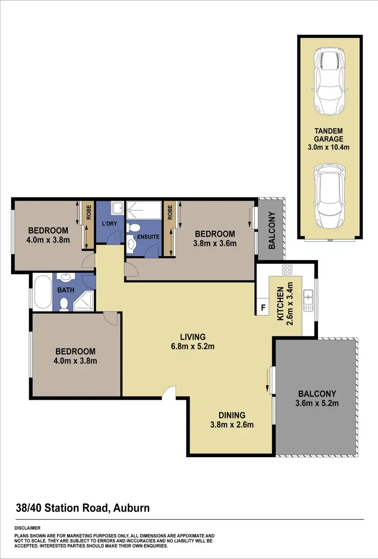 Floorplan of Homely unit listing, 38/40-46 Station Road, Auburn NSW 2144