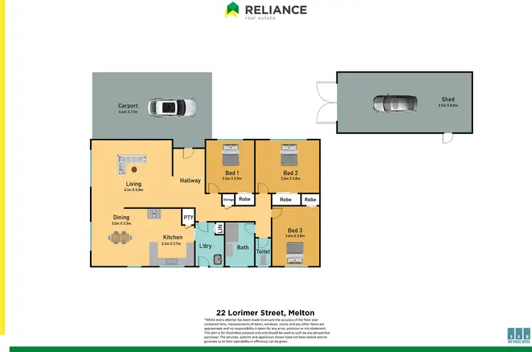 Floorplan of Homely house listing, 22 Lorimer Street, Melton VIC 3337