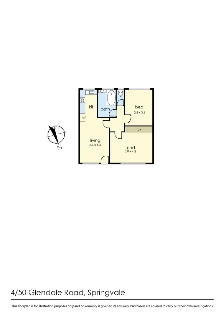 Floorplan of Homely unit listing, 4/50 Glendale Road, Springvale VIC 3171