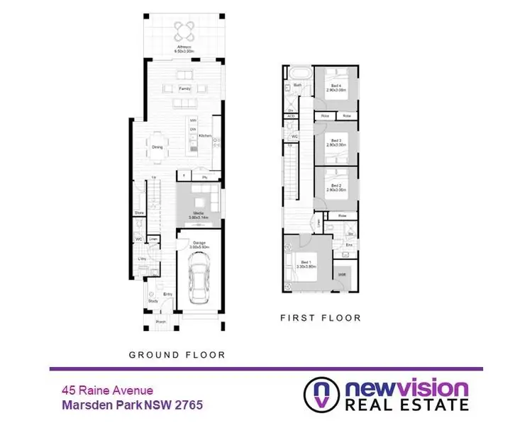 Floorplan of Homely house listing, 45 Raine Avenue, Marsden Park NSW 2765