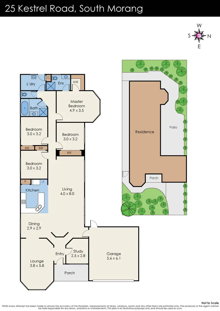 Floorplan of Homely house listing, 25 Kestrel Road, South Morang VIC 3752